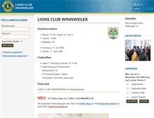 Tablet Screenshot of lions-club-winnweiler.de